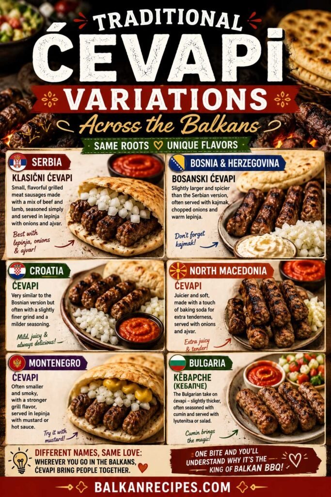 Traditional cevapi recipe Variations Across the Balkans