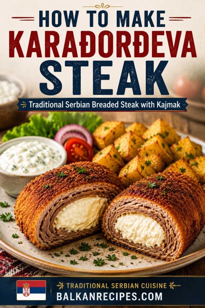 How to make Traditional Serbian Karađorđeva steak recipe