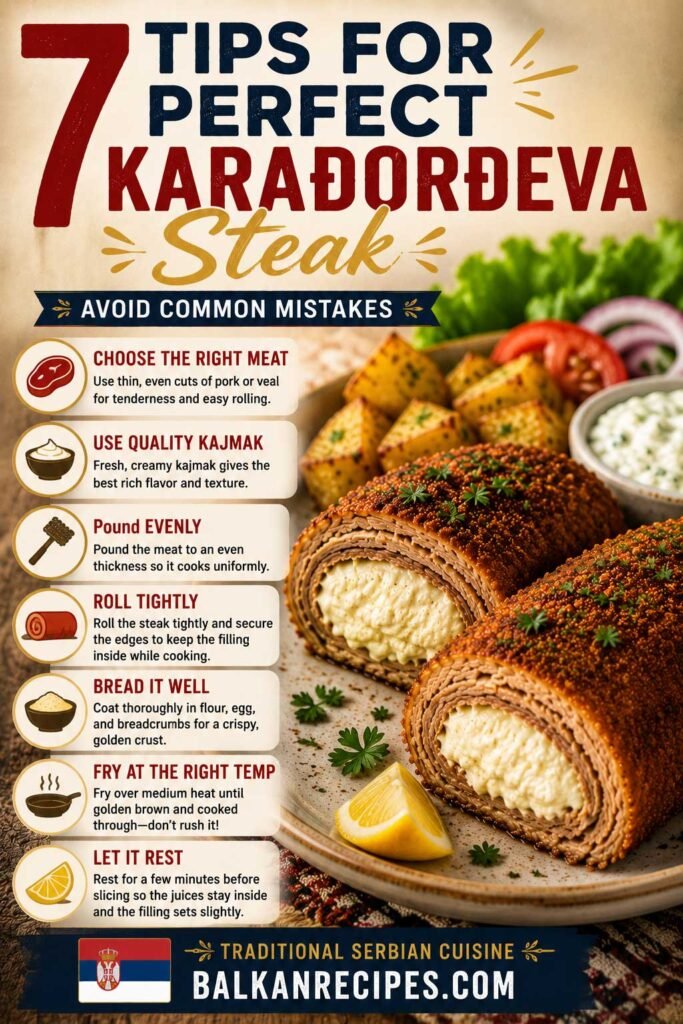 Tips for perfect Karađorđeva steak