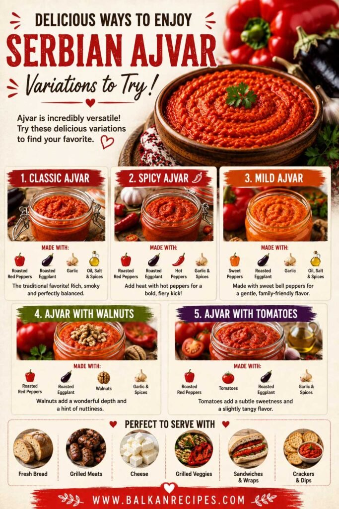 Serbian Ajvar recipe Variations