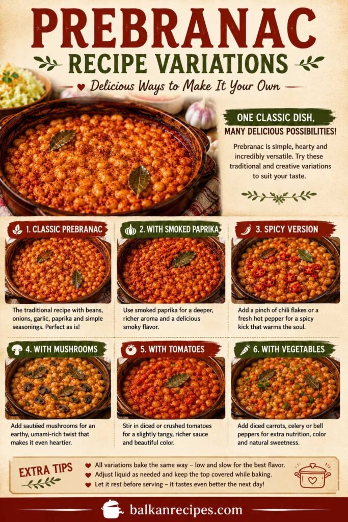 Traditional Serbian baked beans recipe variations