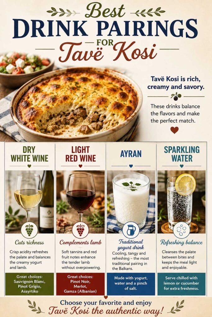 Best Drinks Pairings for Albanian Baked Lamb and Yogurt Recipe