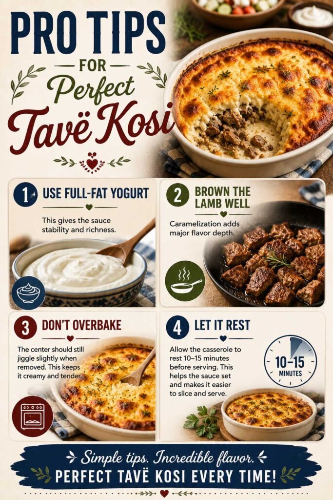 Pro tips for perfect Albanian Tavë Kosi