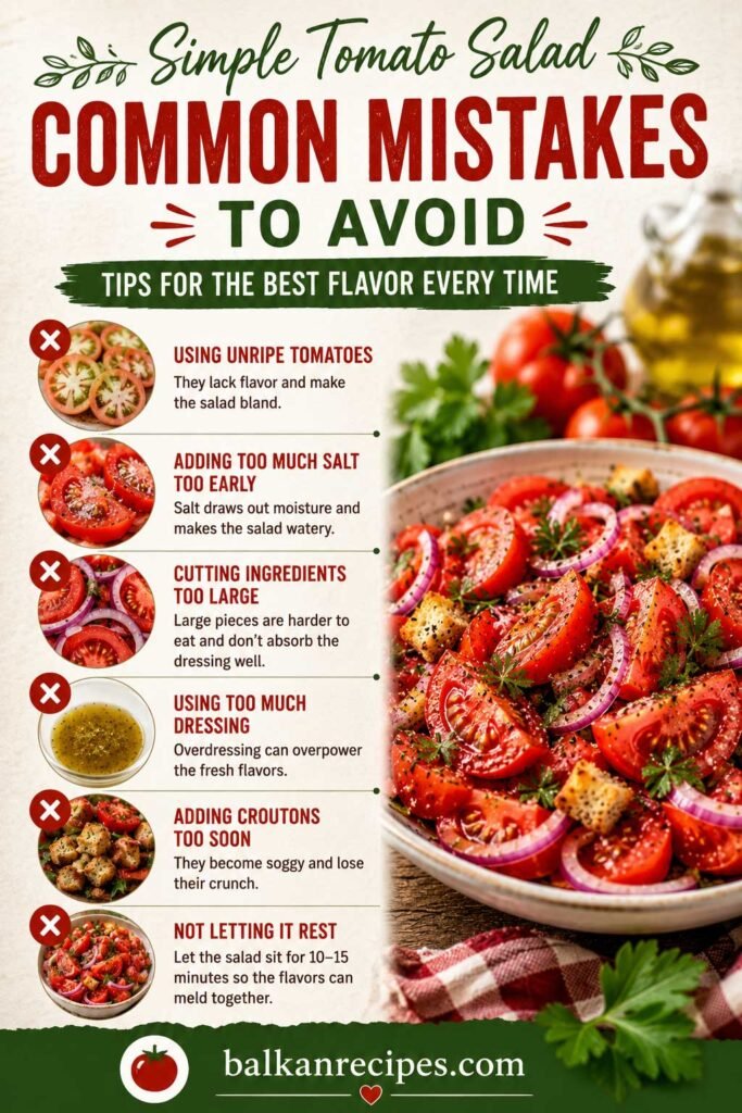 Common tomato salad mistakes to avoid