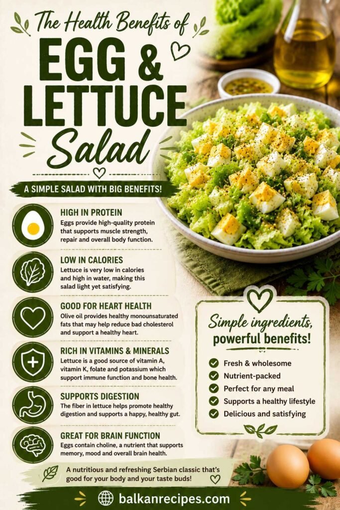 Egg and lettuce salad benefits