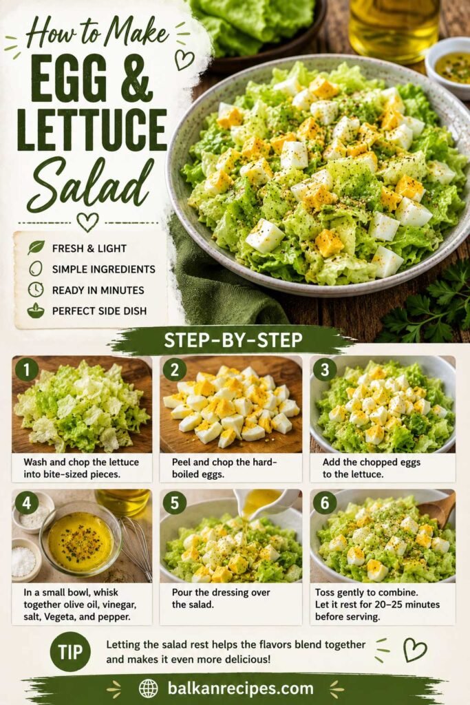 How To Make serbian Egg and Lettuce Salad recipe