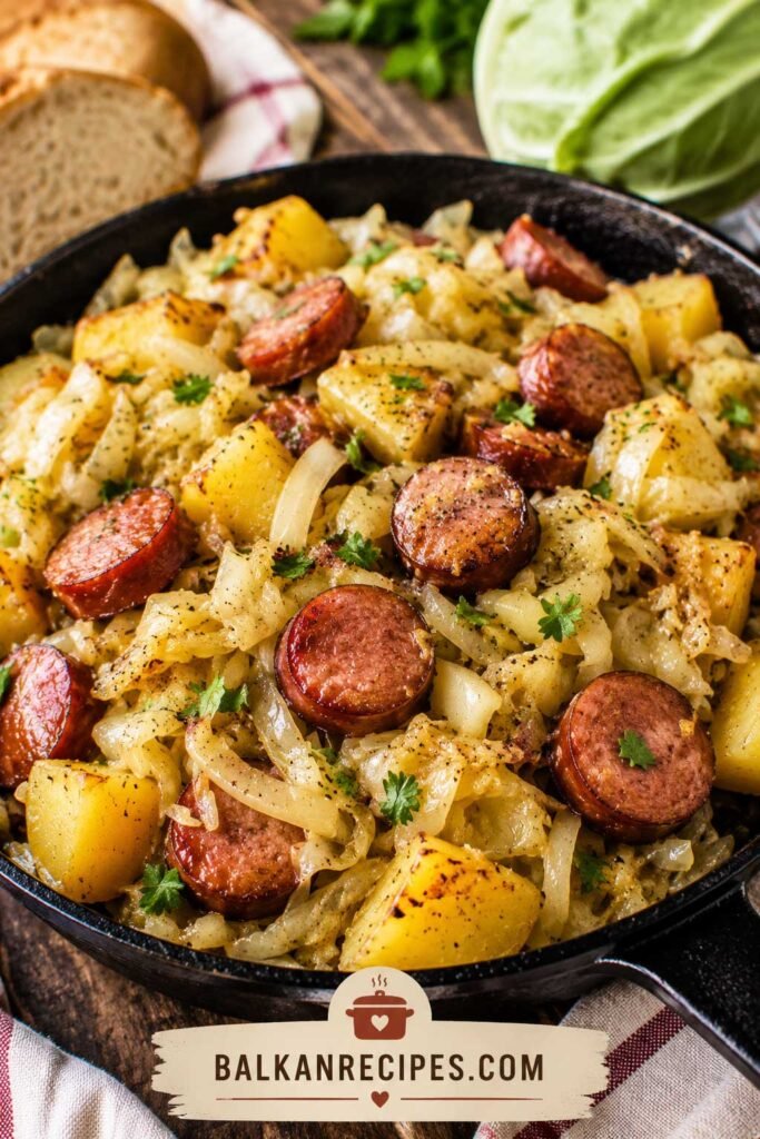 Lika Lunch Balkan sausage skillet