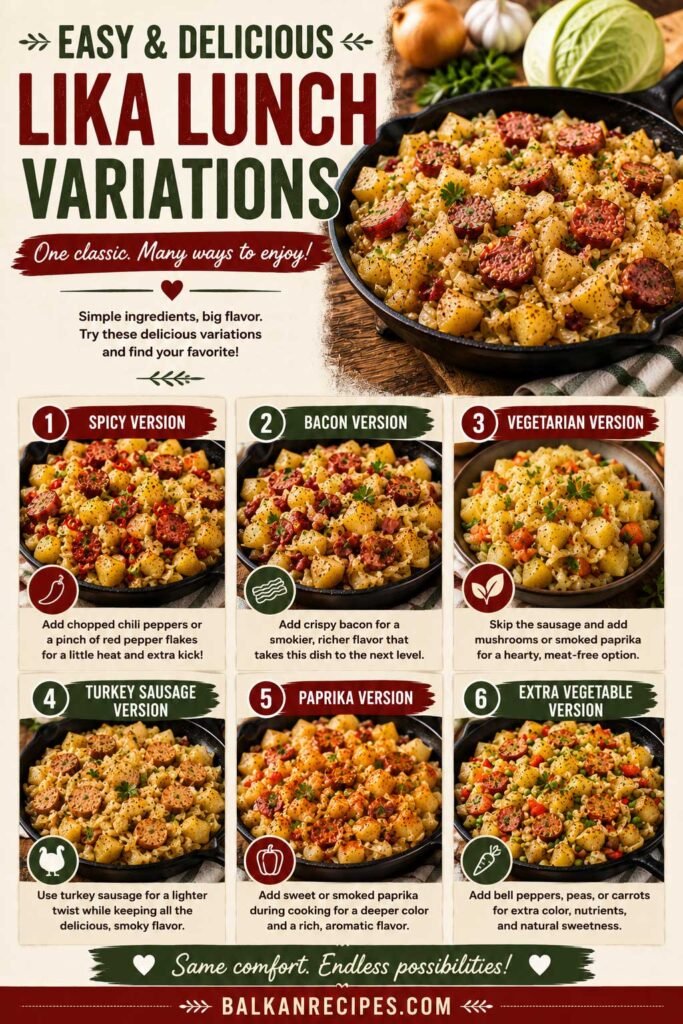 Lika lunch variations recipe guide