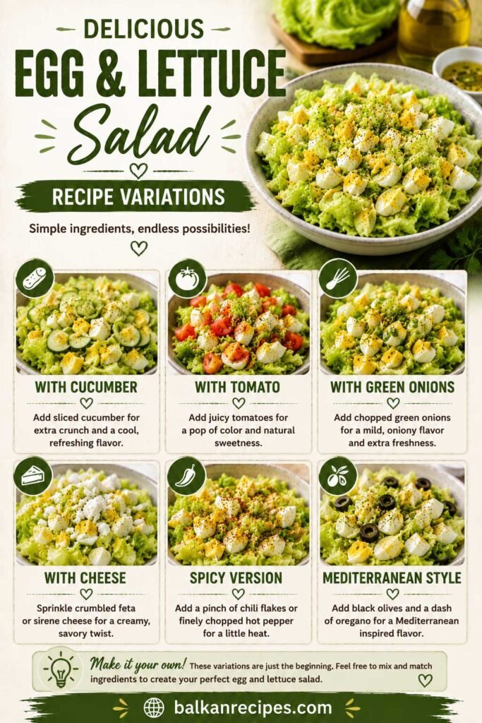 Serbian Egg and Lettuce Salad Recipe Variations