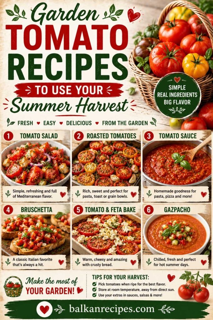 Serbian Summer tomato recipes inspiration board