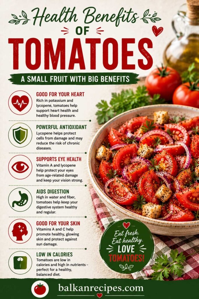 Serbian healthy tomato salad recipe