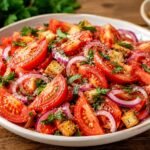 Serbian simple tomato salad recipe Jednostavna Paradajz Salata