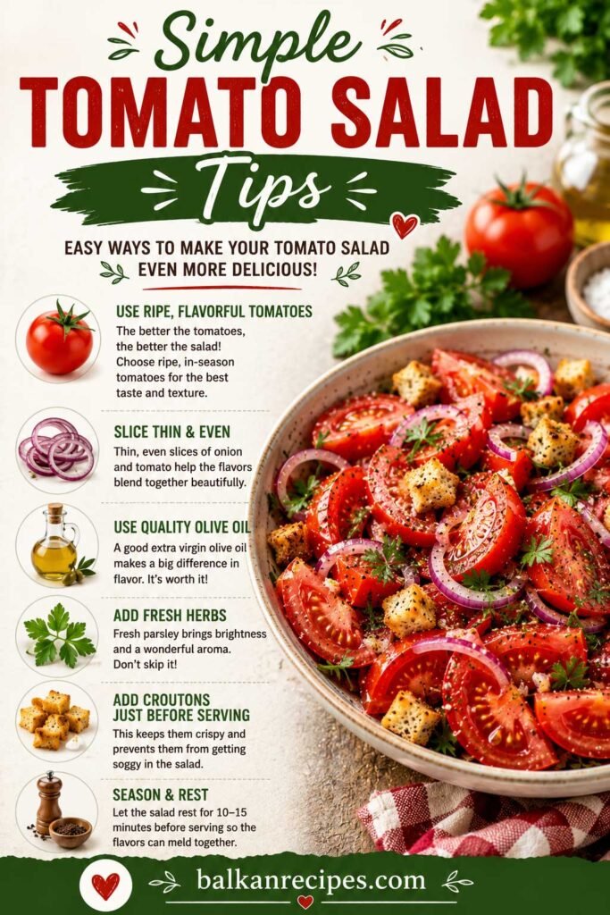 Tips For The Best Simple Tomato Salad Recipe from Serbia