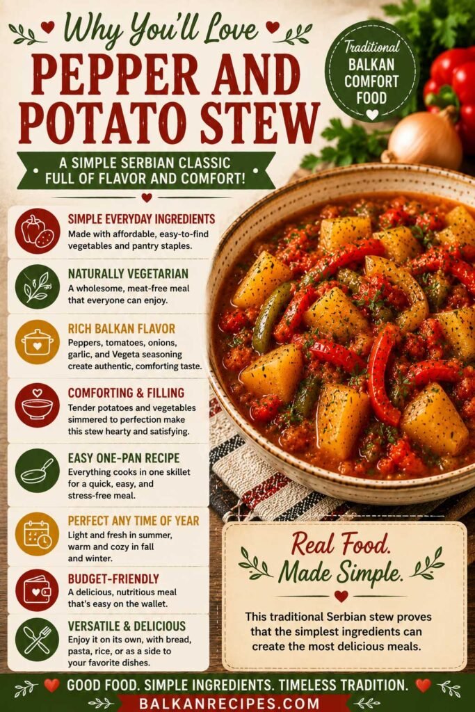 Pepper and Potato Stew Recipe 3 serbian Pepper and potato stew recipe people love