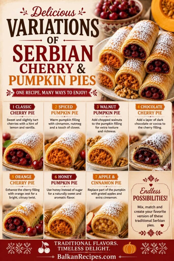 Variations of Serbian Cherry and Pumpkin Pies guide