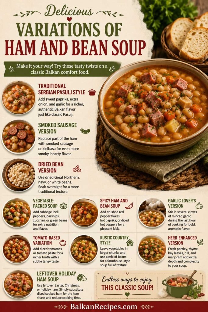 Variations of Serbian Ham and Bean Soup recipe