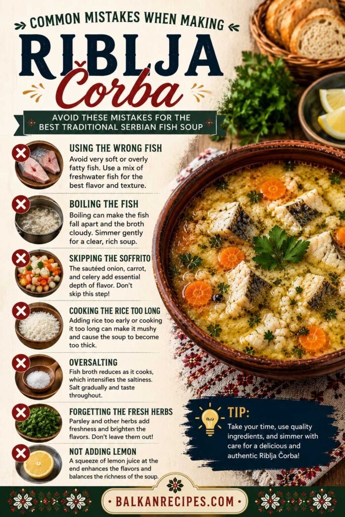 Common Mistakes to Avoid When Making Riblja Čorba