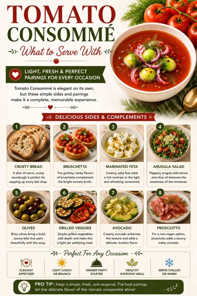 What to Serve with Tomato Consommé recipe