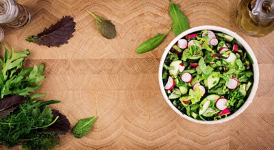 Bulgarian Green Salad with Radishes