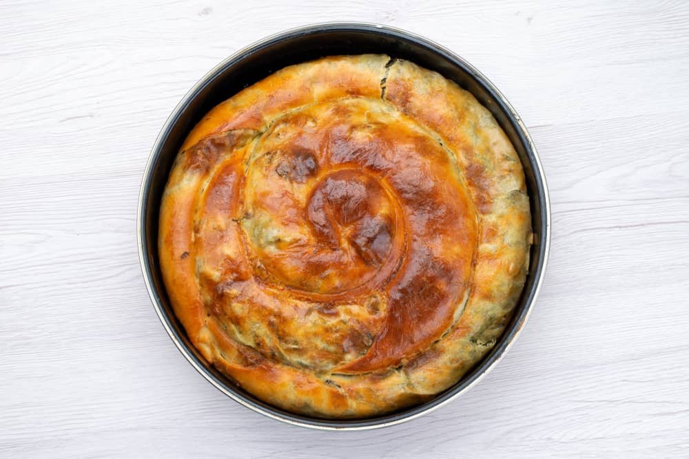 Bulgarian Spinach Banitsa Spanachena Banitsa