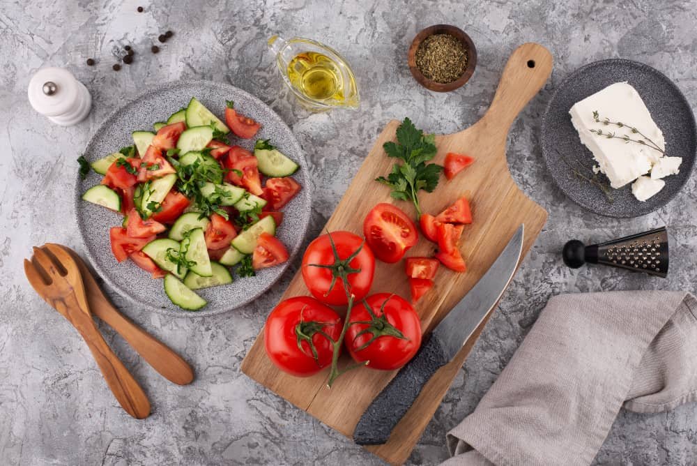 Traditional Bulgarian Shopska Salad Recipe