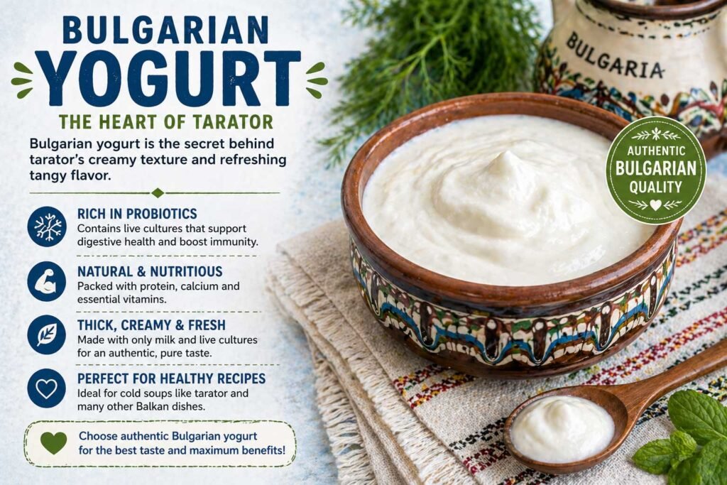 Thick Bulgarian yogurt in a traditional clay bowl showing creamy texture and probiotic richness