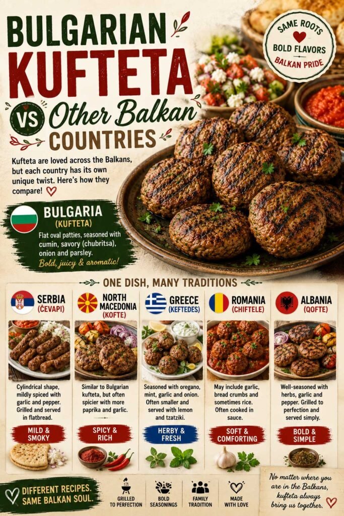 Bulgarian Kufteta vs Other Balkan Meat Dishes