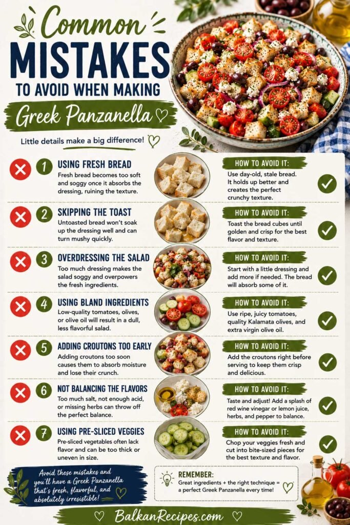 Common Mistakes to Avoid Greek bread salad