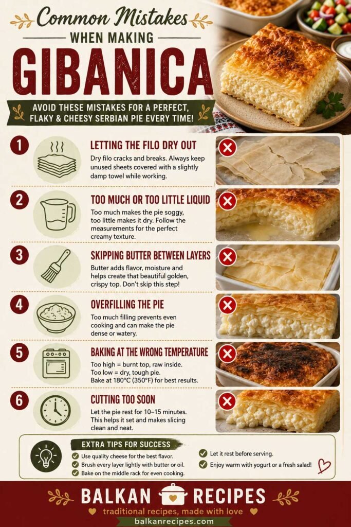 Common Mistakes to Avoid When Making Gibanica