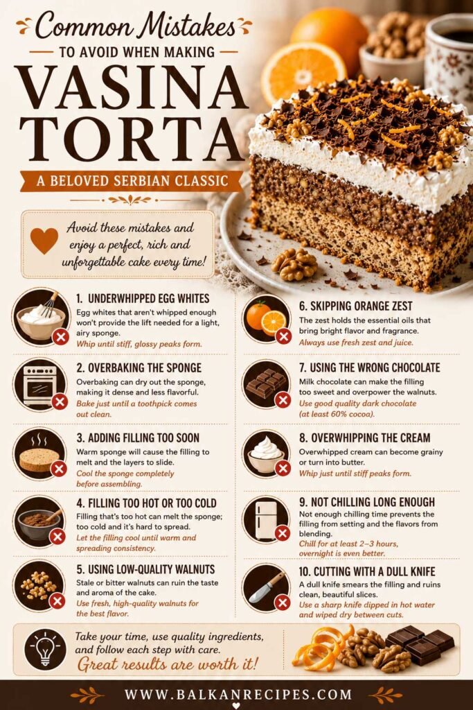 Vasa’s Torte (Vasina Torta) Recipe 7 Common mistakes when making Vasina torta