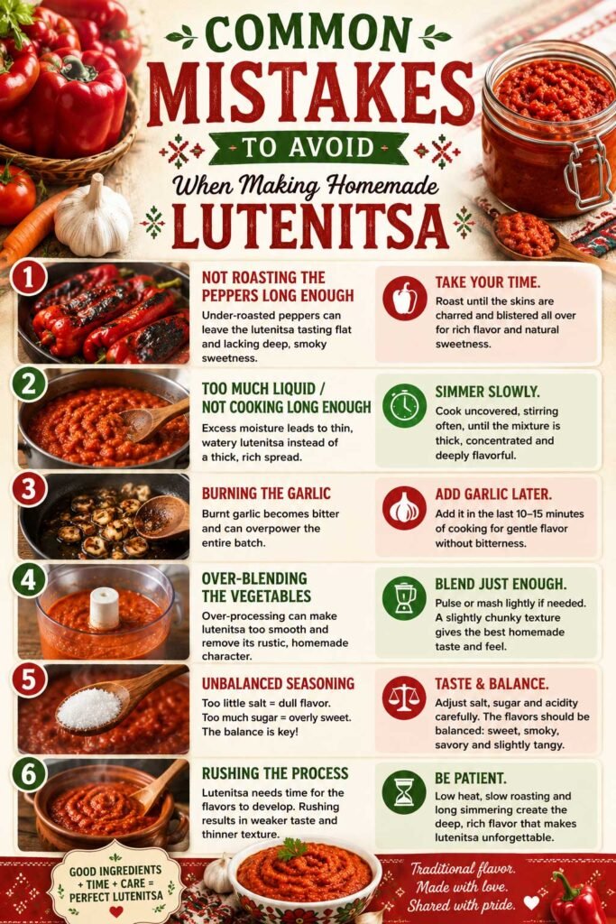 Cooking tips for perfect lutenitsa recipe at home