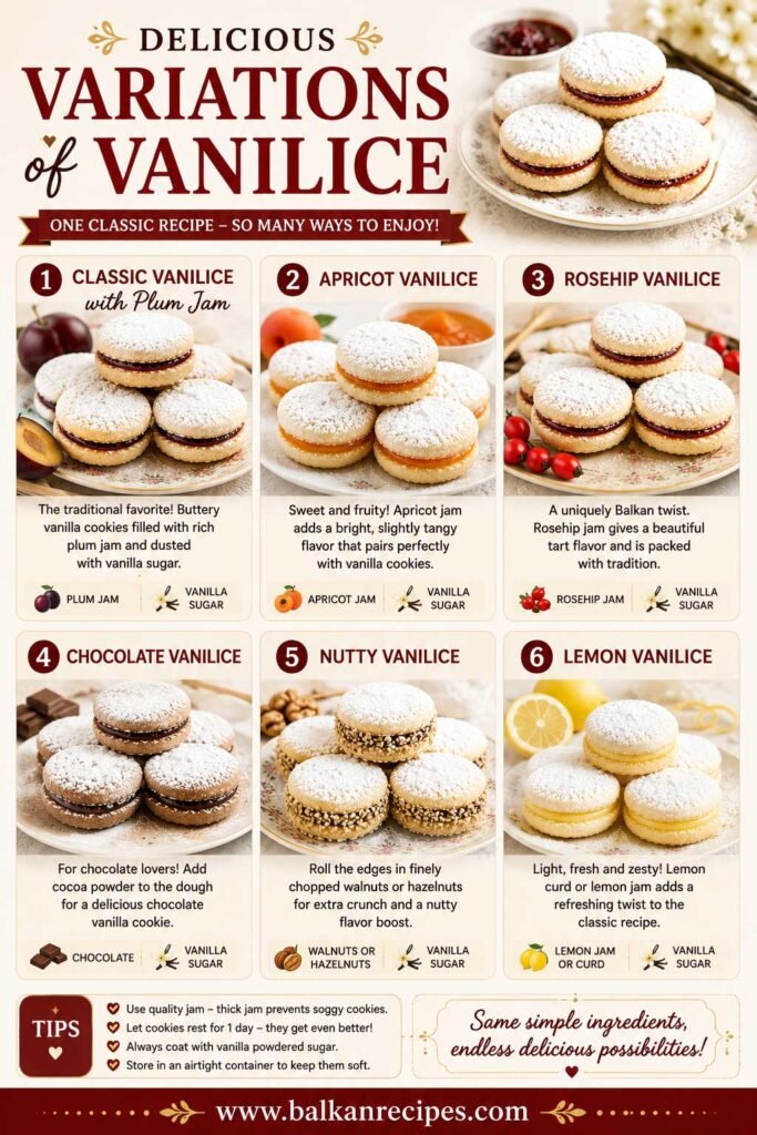 Delicious serbian vanilice cookie recipe variations