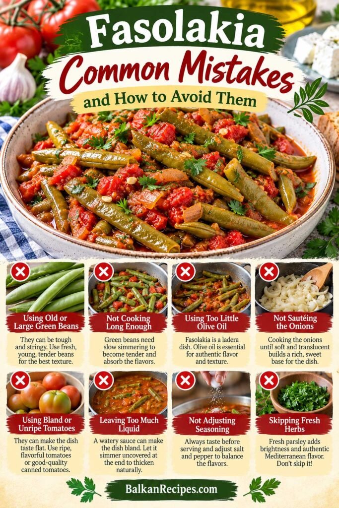 Fasolakia (Greek Green Beans) 8 Greek green beans with tomatoes recipe common mistakes