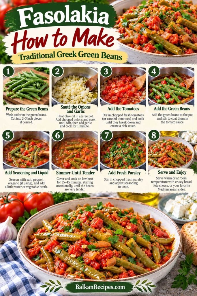 Fasolakia (Greek Green Beans) 5 How to Make Fasolakia Greek Green Beans recipe