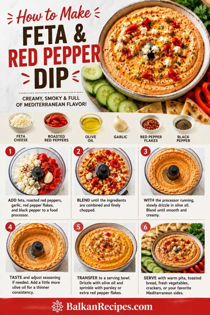 Feta and red pepper dip recipe