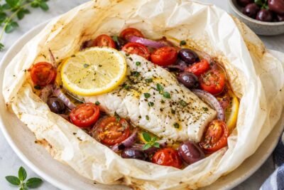 Greek Fish en Papillote recipe