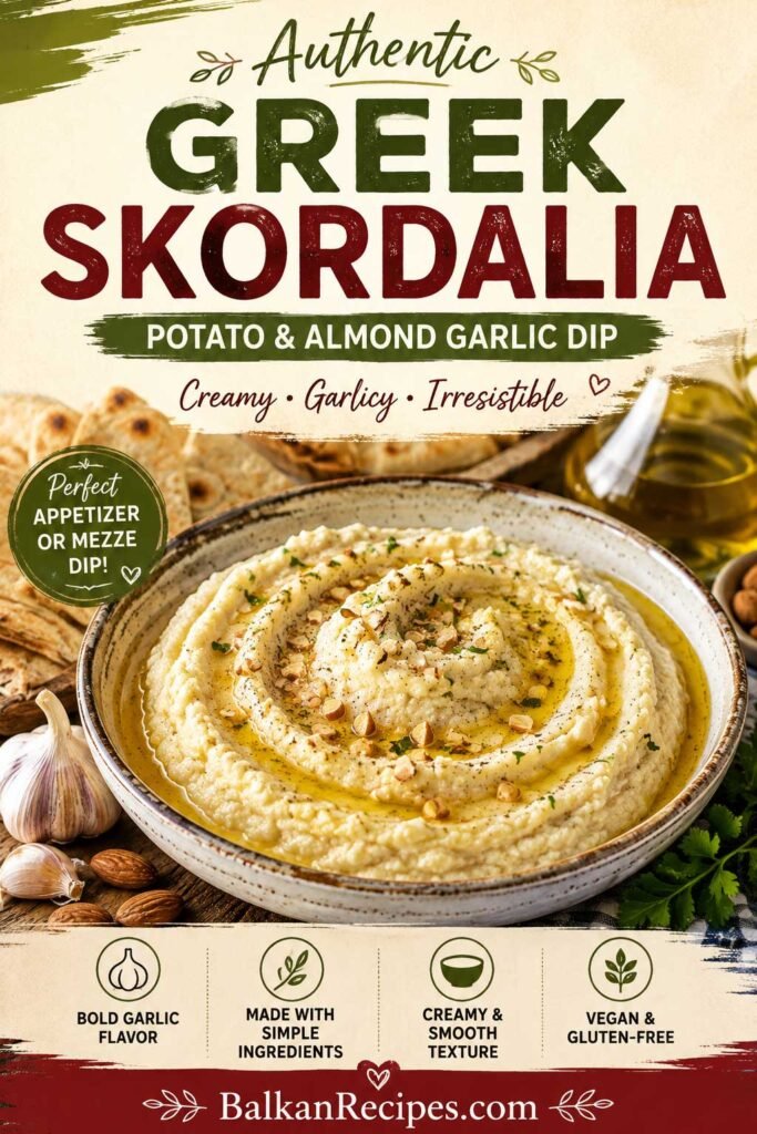 Skordalia Greek Potato and Almond Dip Recipe