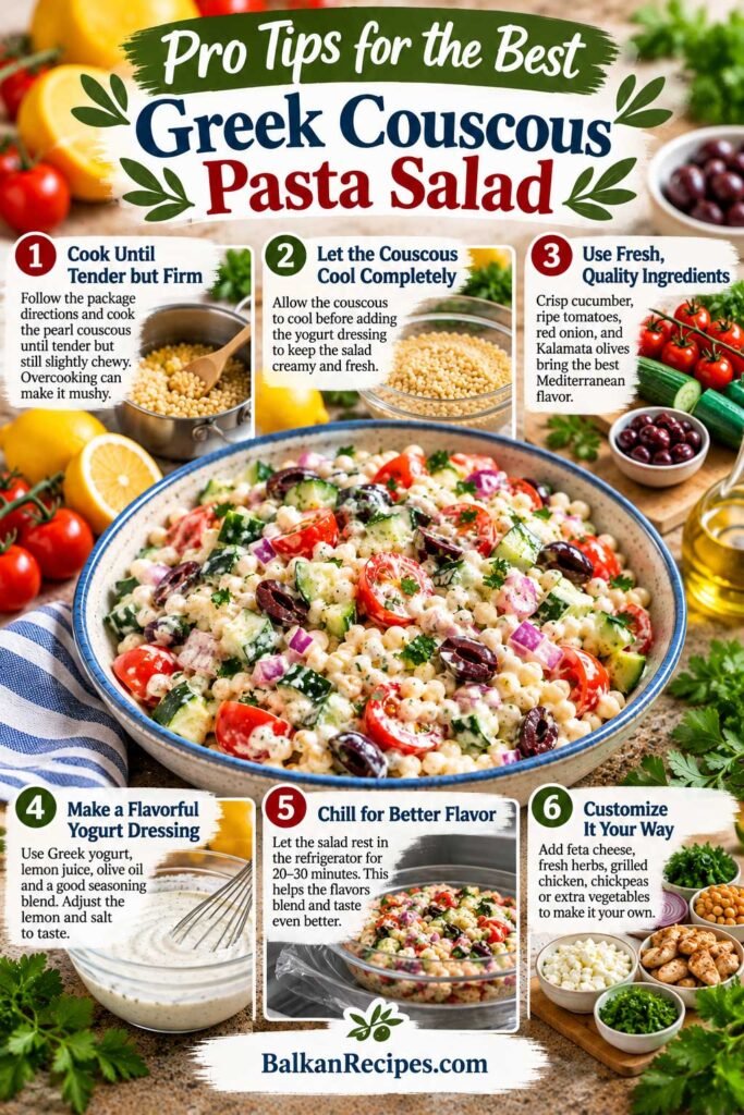 Greek yogurt couscous salad recipe pro tips