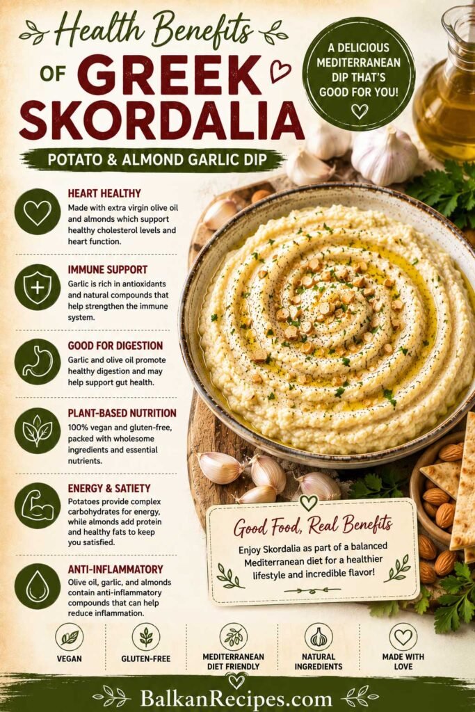 Health Benefits of Greek Skordalia recipe