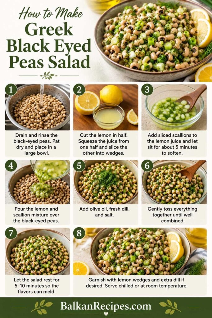 How to Make Greek Black Eyed Peas Salad
