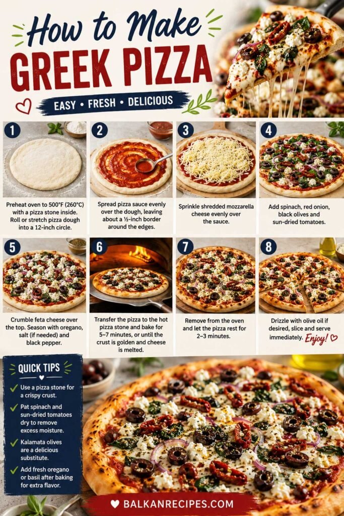 Greek Pizza Recipe 4 How to Make Greek Pizza recipe at home