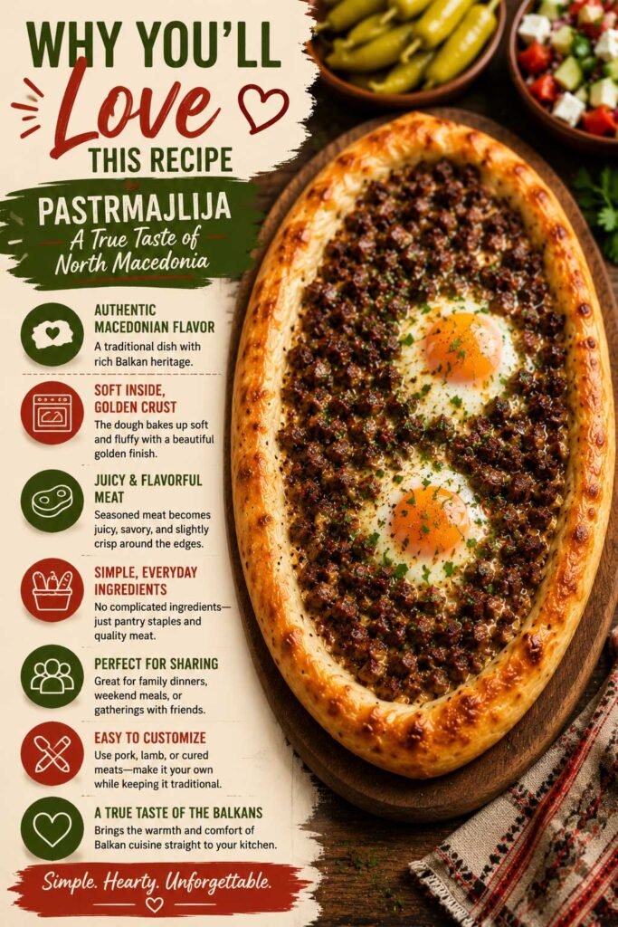 Macedonian Pastrmajlija pizza A Balkan flavor experience