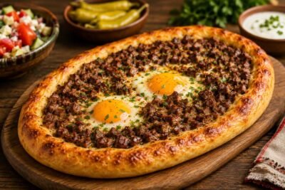 Macedonian Pizza Pastrmajlija recipe