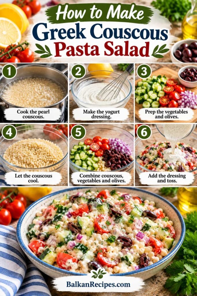 Mediterranean couscous salad recipe how to make