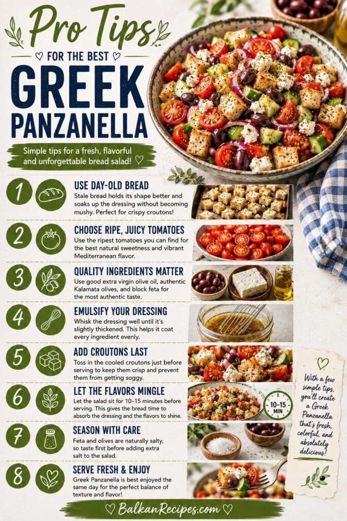 Pro Tips for the Best Greek Panzanella Greek summer salad