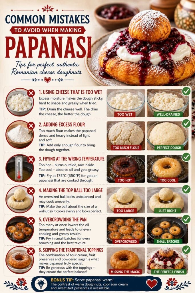Romanian Fried Cheese Doughnut Recipe (Papanasi) 8 Romanian Sweet Cheese Doughnuts common mistakes