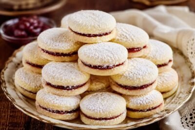 Serbian vanilla cookies recipe with jam