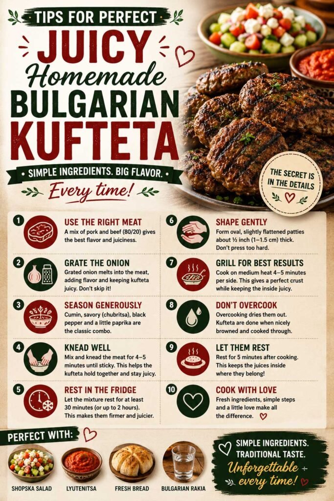 Tips for Perfect Homemade Kufteta recipe