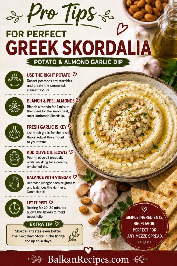 Tips for the Best Greek Skordalia recipe