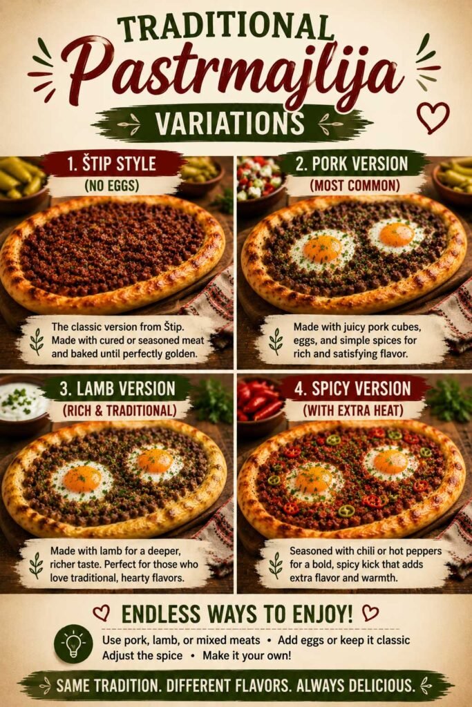Traditional Macedonian  Pastrmajlija Pizza Variations  recipe